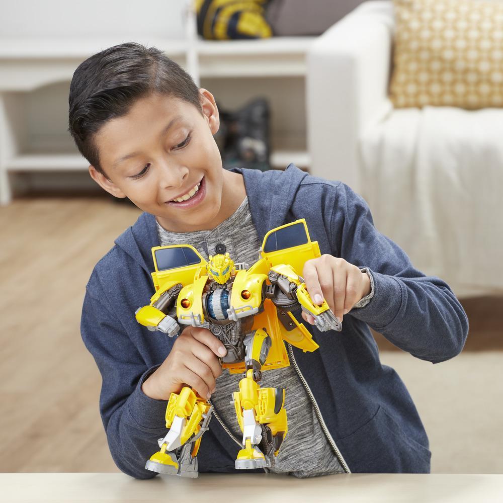 Transformers: Bumblebee Movie Toys, Power Charge Bumblebee Action Figure - Spinning Core, Lights and Sounds - Toys for Kids 6 and Up, 10.5-inch product thumbnail 1