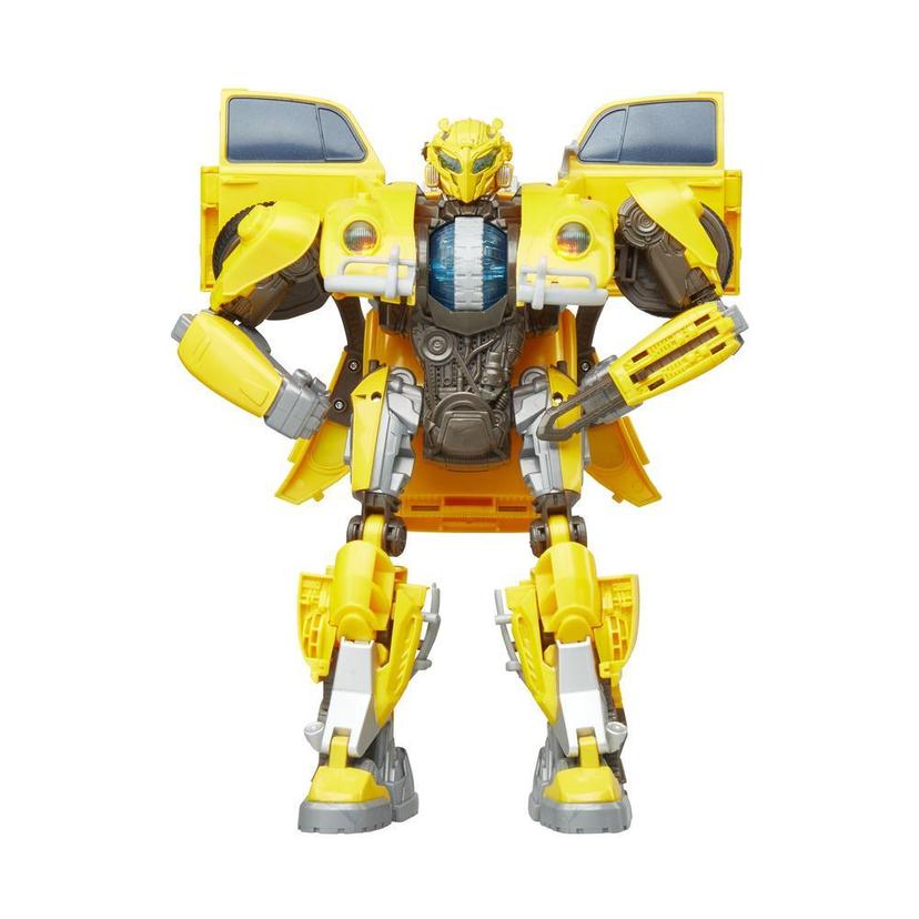 Transformers: Bumblebee Movie Toys, Power Charge Bumblebee Action Figure - Spinning Core, Lights and Sounds - Toys for Kids 6 and Up, 10.5-inch product image 1