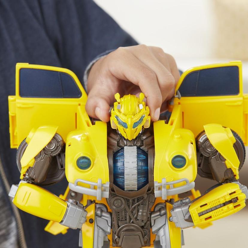 Transformers: Bumblebee Movie Toys, Power Charge Bumblebee Action Figure - Spinning Core, Lights and Sounds - Toys for Kids 6 and Up, 10.5-inch product image 1