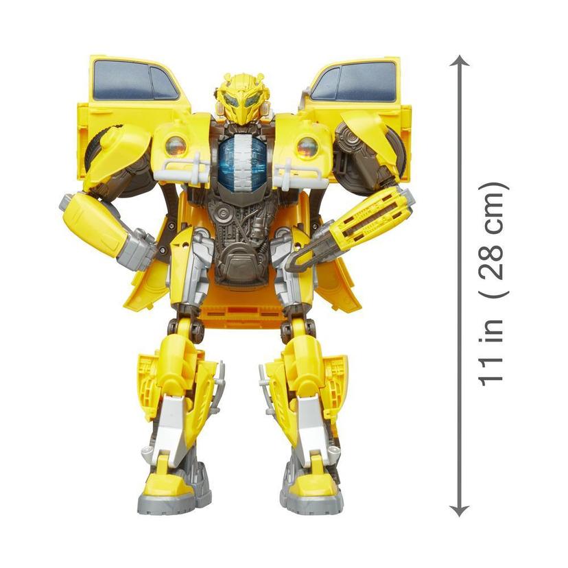 Transformers: Bumblebee Movie Toys, Power Charge Bumblebee Action Figure - Spinning Core, Lights and Sounds - Toys for Kids 6 and Up, 10.5-inch product image 1