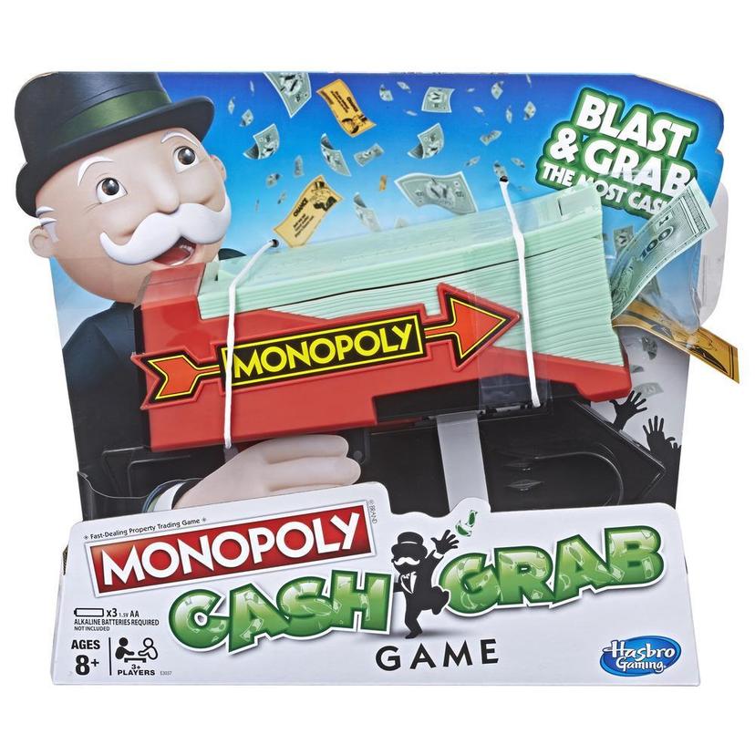 لعبة Monopoly Cash Grab للأسر والأطفال في عمر 8 سنوات فأكبر product image 1