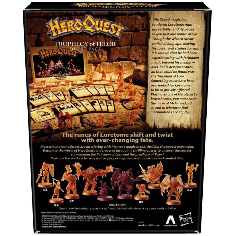 HeroQuest Prophecy of Telor Quest Pack, Requires HeroQuest Game System to Play, 14+ product image 1