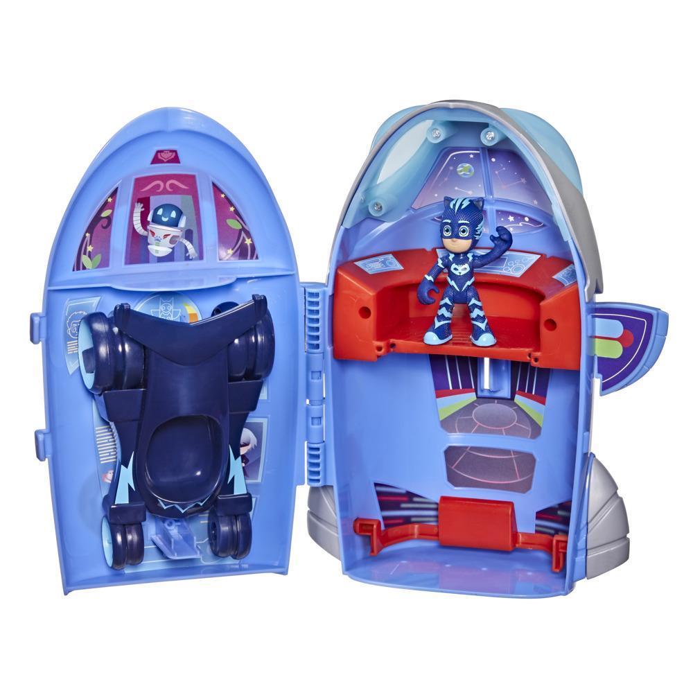 PJ Masks 2-in-1 HQ Playset, Headquarters and Rocket Preschool Toy with Action Figure and Vehicle for Kids Ages 3 and Up product thumbnail 1