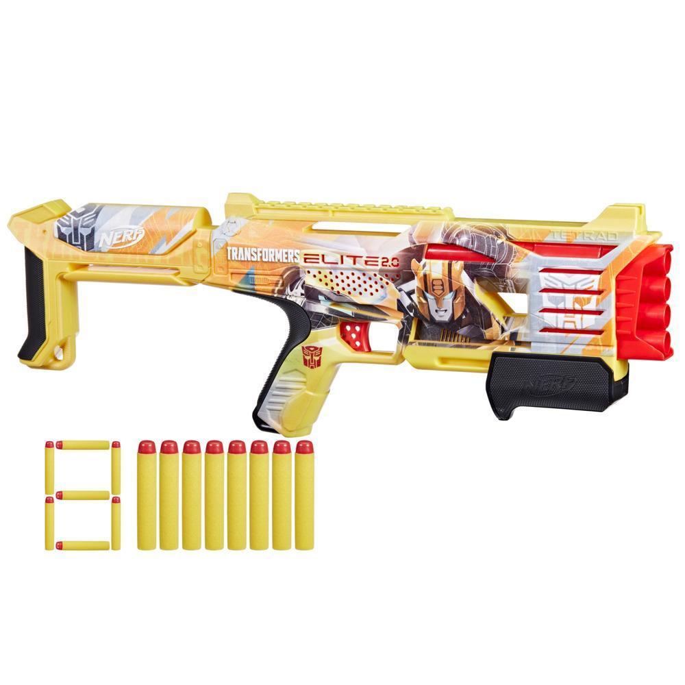Nerf Transformers Bumblebee Dart Blaster, 8 Nerf Elite Darts, Gifts for 8 Year Old Boys & Girls & Up product thumbnail 1