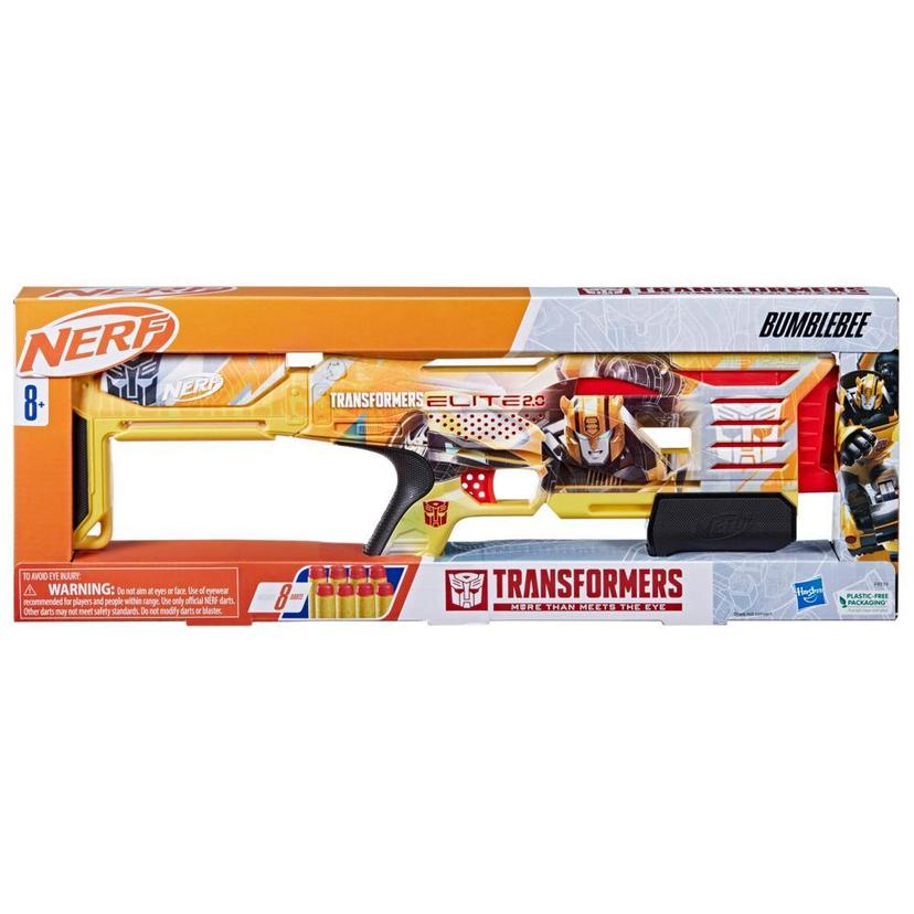 Nerf Transformers Bumblebee Dart Blaster, 8 Nerf Elite Darts, Gifts for 8 Year Old Boys & Girls & Up product image 1