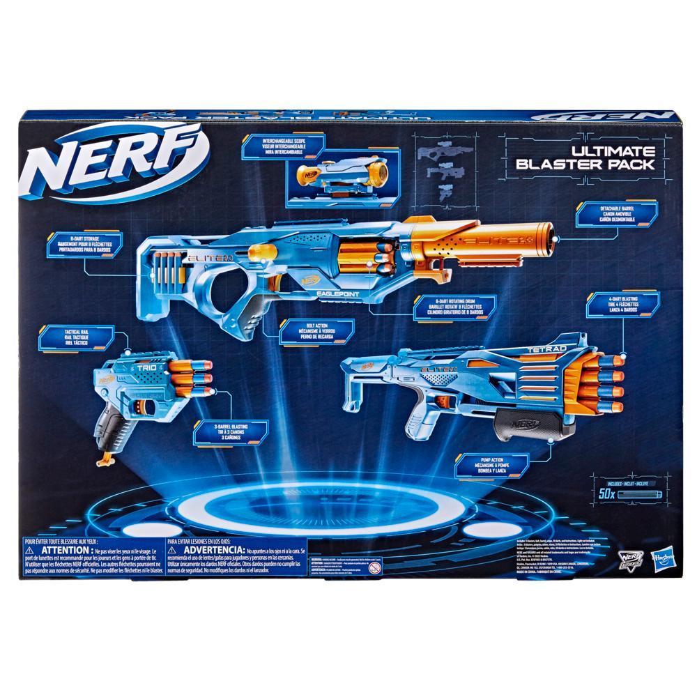 Nerf Elite 2.0 Ultimate Blaster Pack, 3 Nerf Dart Blasters, 50 Nerf Elite Darts, Fun and Easy To Load and Fire product thumbnail 1