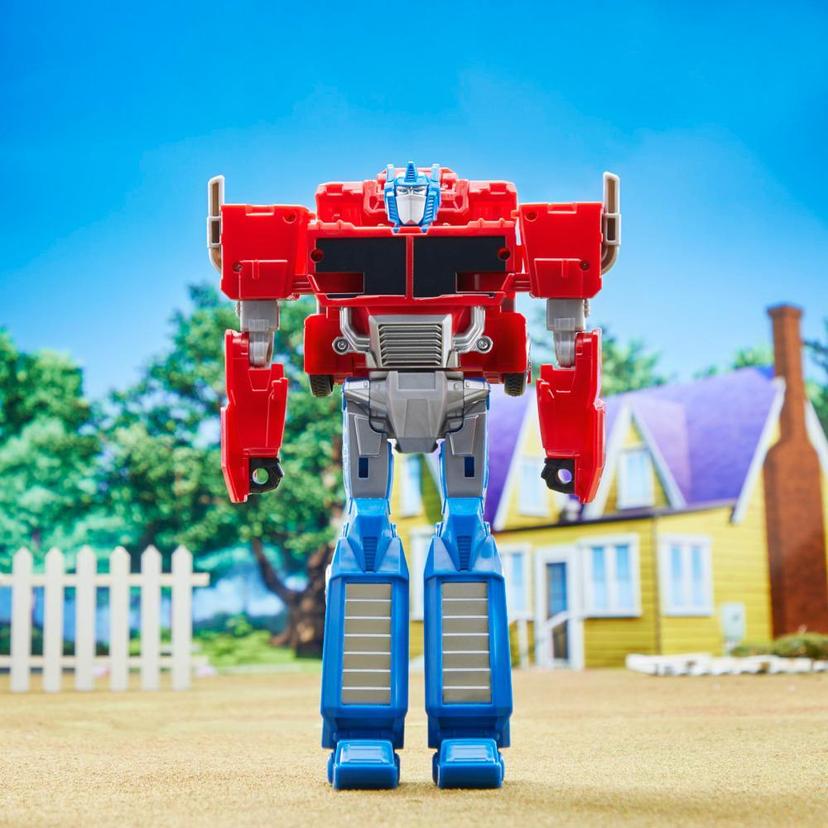 Transformers EarthSpark Spin Changer Optimus Prime Action Figure with Robby Malto Figure product image 1