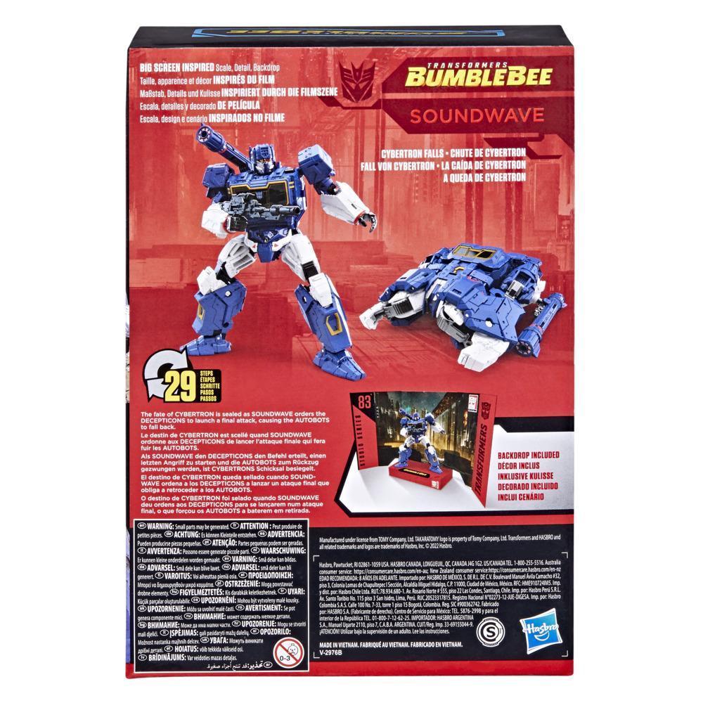 Transformers Toys Studio Series 83 Voyager Transformers: Bumblebee Soundwave Action Figure - 8 and Up, 6.5-inch product thumbnail 1