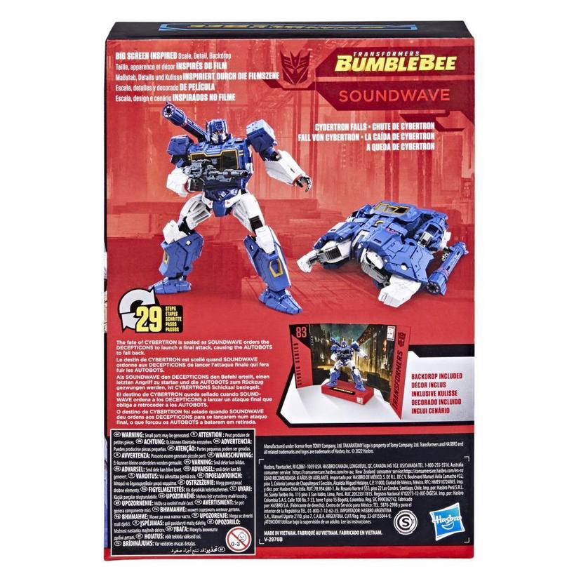 Transformers Toys Studio Series 83 Voyager Transformers: Bumblebee Soundwave Action Figure - 8 and Up, 6.5-inch product image 1