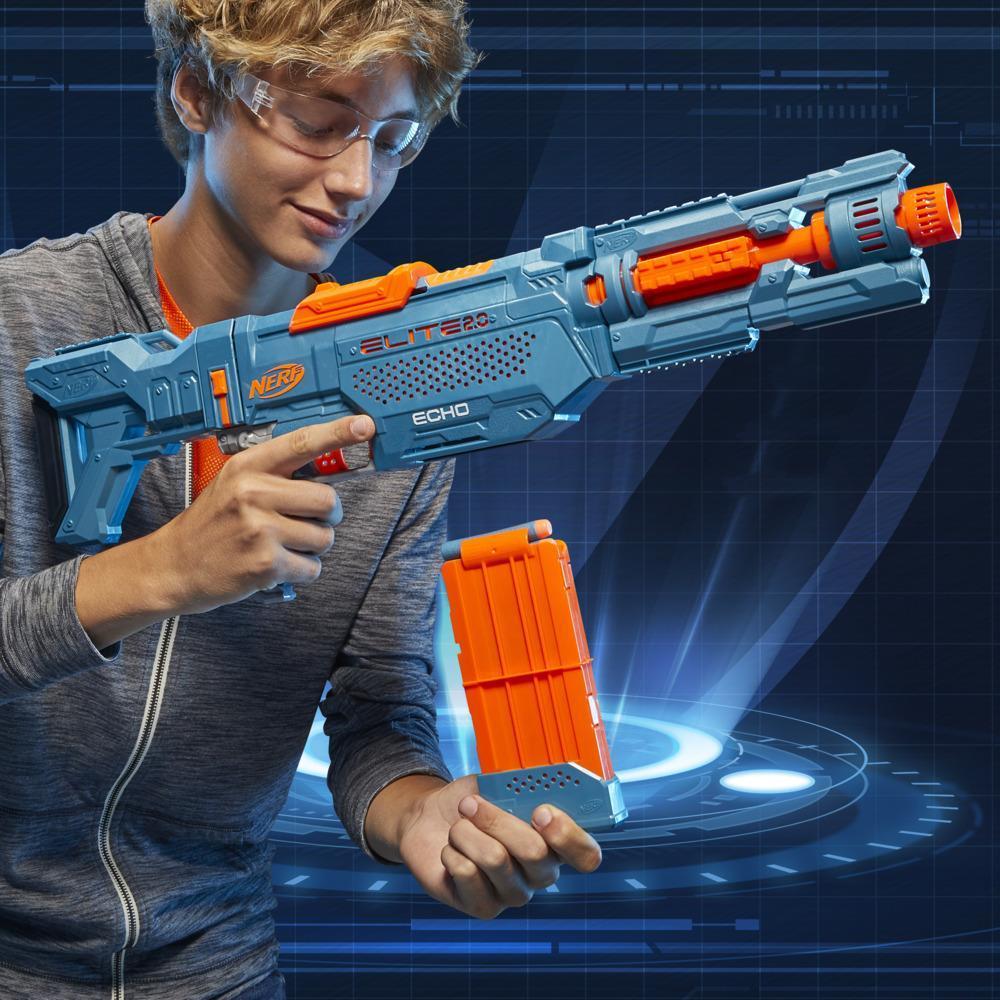 Nerf Elite 2.0 Echo CS-10 Blaster, 24 Nerf Darts, 10-Dart Clip, Removable Stock and Barrel Extension, 4 Tactical Rails product thumbnail 1