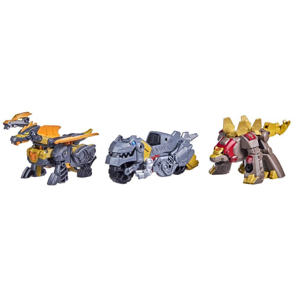 Transformers Dinobot Adventures Dinobot Squad Grimlock, Dinobot Snarl, and Predaking 3-Pack, 4.5-Inch Toys, Age 3 and Up product thumbnail 1