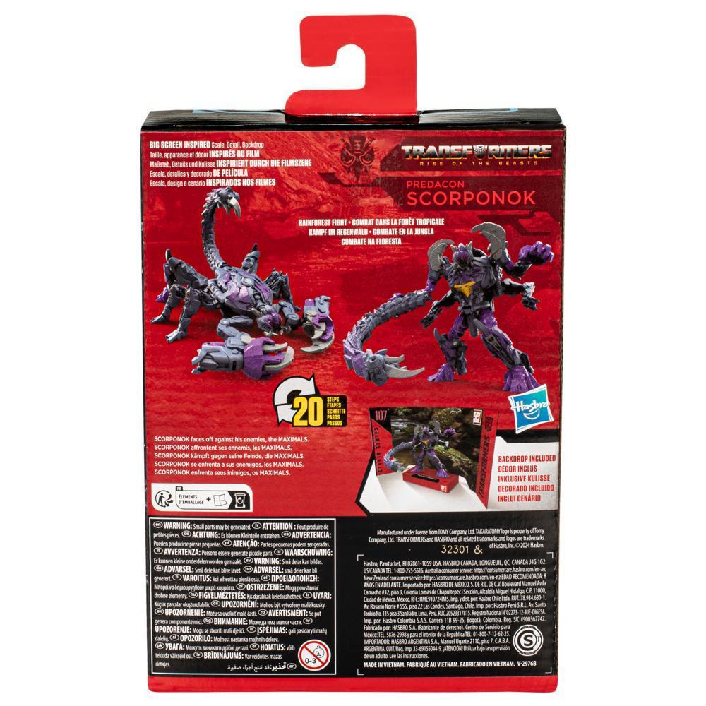 Transformers Studio Series Deluxe Transformers: Rise of the Beasts 107 Predacon Scorponok 4.5” Action Figure, 8+ product thumbnail 1