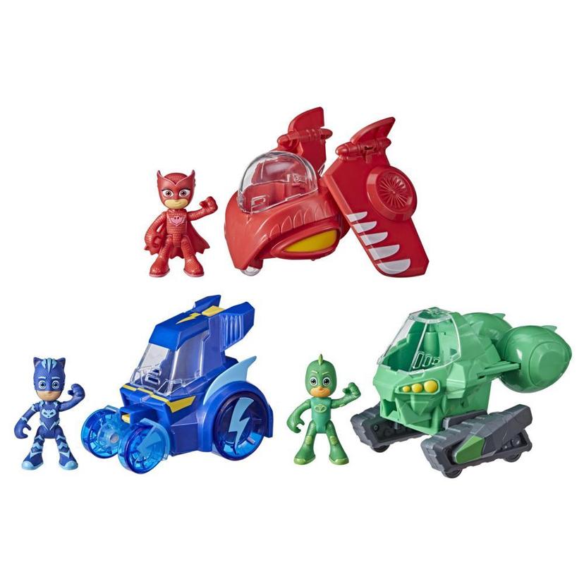 PJ Masks 3-in-1 Combiner Jet Preschool Toy, PJ Masks Toy Set with 3 Vehicles and 3 Action Figures, Kids Ages 3 and Up product image 1