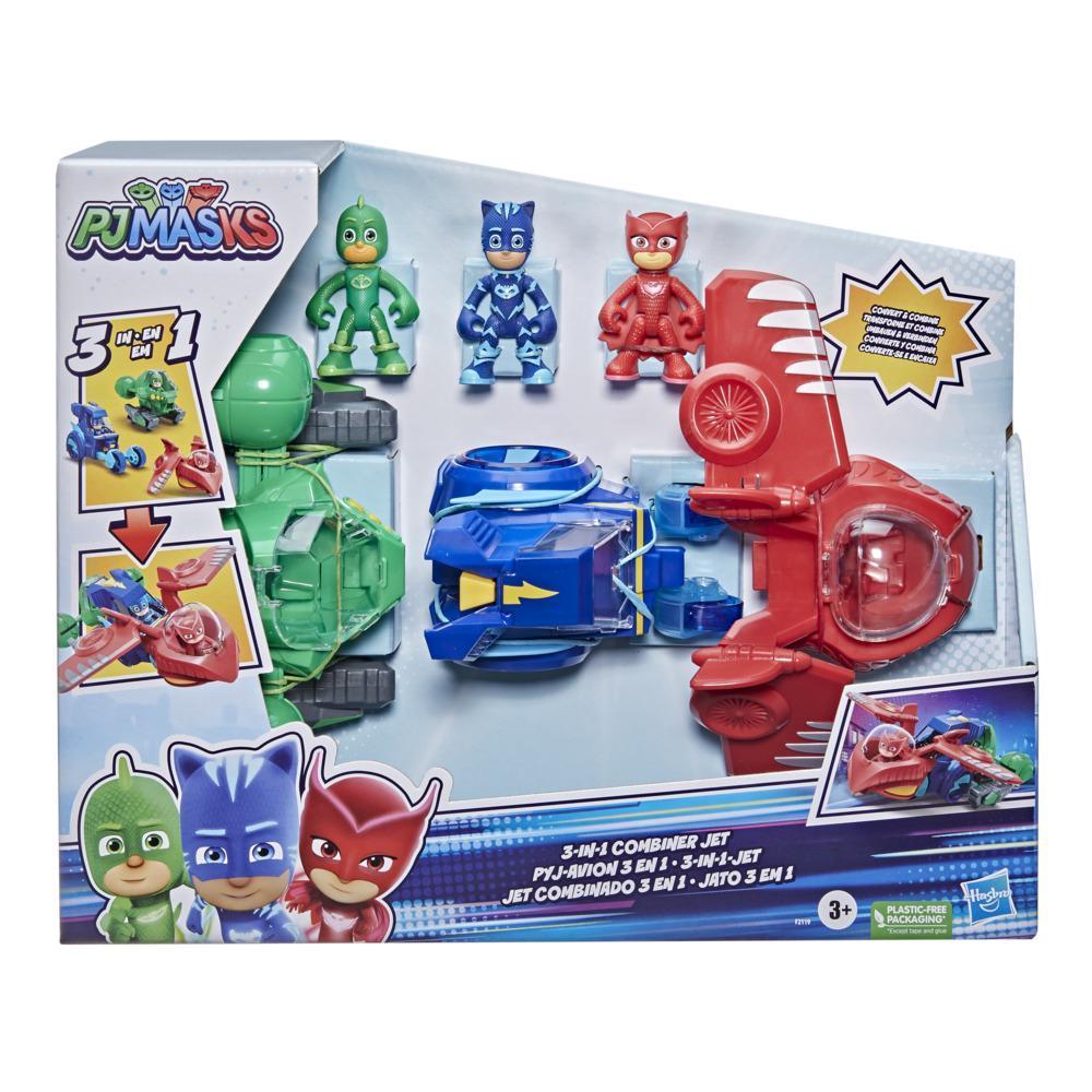 PJ Masks 3-in-1 Combiner Jet Preschool Toy, PJ Masks Toy Set with 3 Vehicles and 3 Action Figures, Kids Ages 3 and Up product thumbnail 1