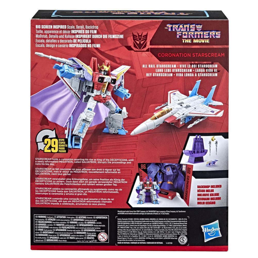Transformers Toys Studio Series 86-12 Leader The Transformers: The Movie Coronation Starscream Action Figure, 8.5-inch product thumbnail 1