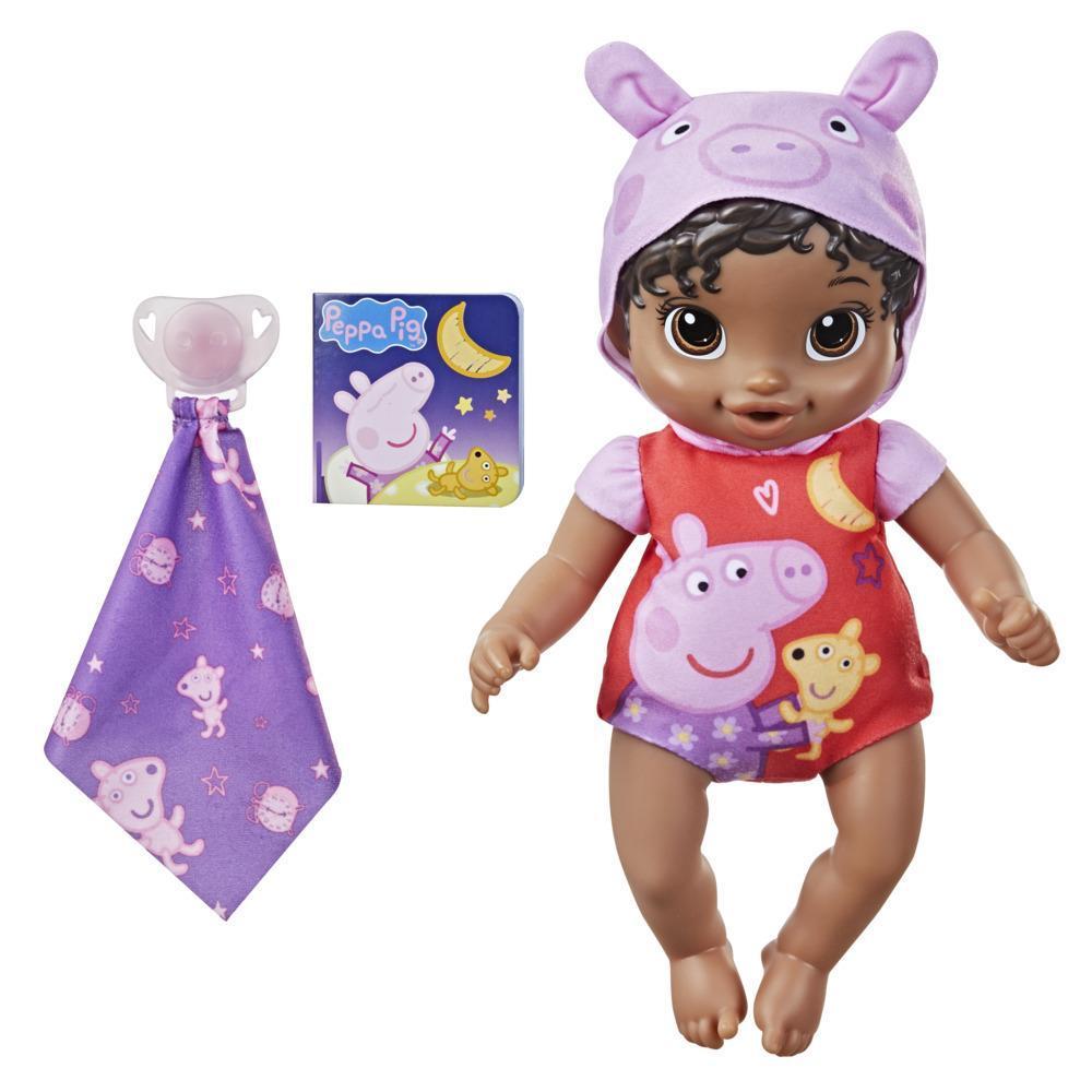 Baby Alive Goodnight Peppa Doll, Peppa Pig Toy, First Baby Doll, Soft Body, Kids Ages 2 Years and Up, Black Hair product thumbnail 1