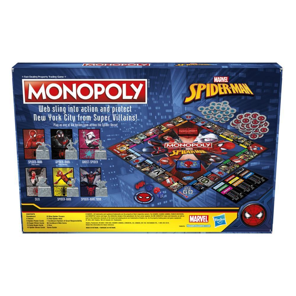 Monopoly: Marvel Spider-Man Edition Board Game, Play as a Spider Hero, Fun Game to Play for Kids Ages 8 and Up product thumbnail 1