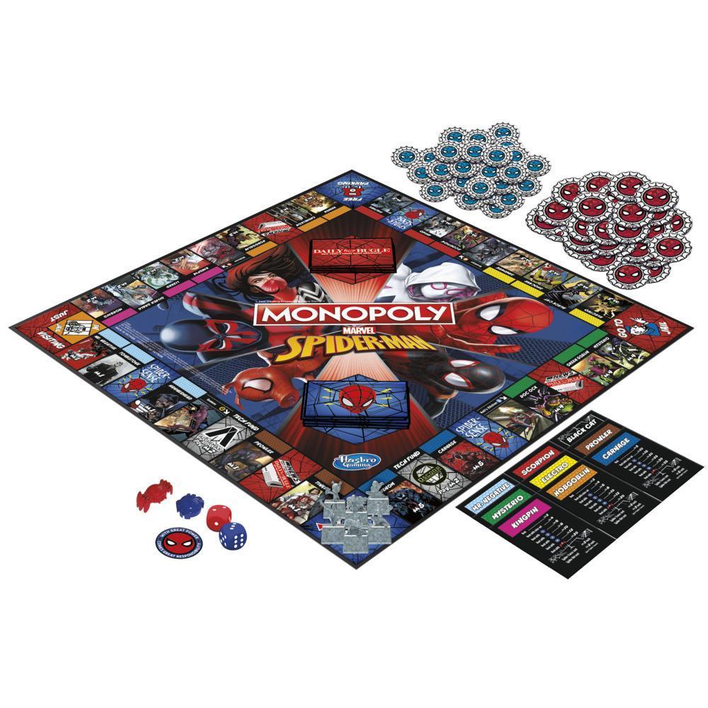 Monopoly: Marvel Spider-Man Edition Board Game, Play as a Spider Hero, Fun Game to Play for Kids Ages 8 and Up product thumbnail 1