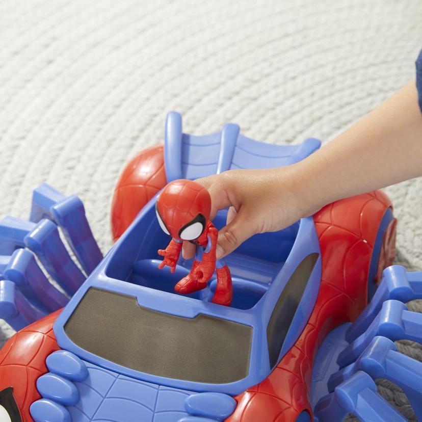 Marvel Spidey and His Amazing Friends Ultimate Web-Crawler, With Spidey Stunner Feature And 4-Inch Spidey Figure, Ages 3 And Up product image 1