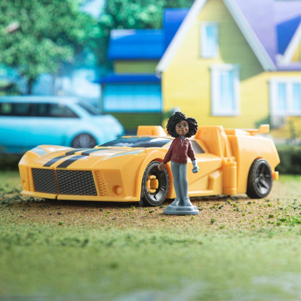 Transformers Toys EarthSpark Spin Changer Bumblebee Action Figure with Mo Malto Figure product thumbnail 1