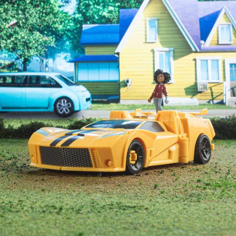 Transformers Toys EarthSpark Spin Changer Bumblebee Action Figure with Mo Malto Figure product image 1