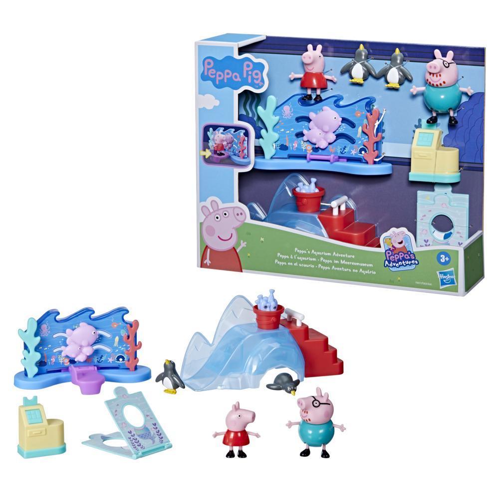 Peppa Pig Peppa’s Adventures Peppa’s Aquarium Adventure Playset Preschool Toy: 4 Figures, 8 Accessories; Ages 3 and Up product thumbnail 1