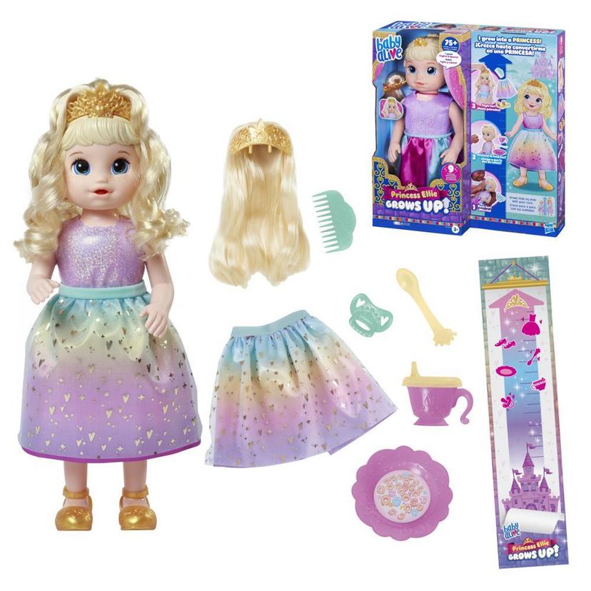 Baby Alive Princess Ellie Grows Up! Doll, 18-Inch Growing Talking Baby Doll Toy for Kids Ages 3 and Up, Blonde Hair product image 1