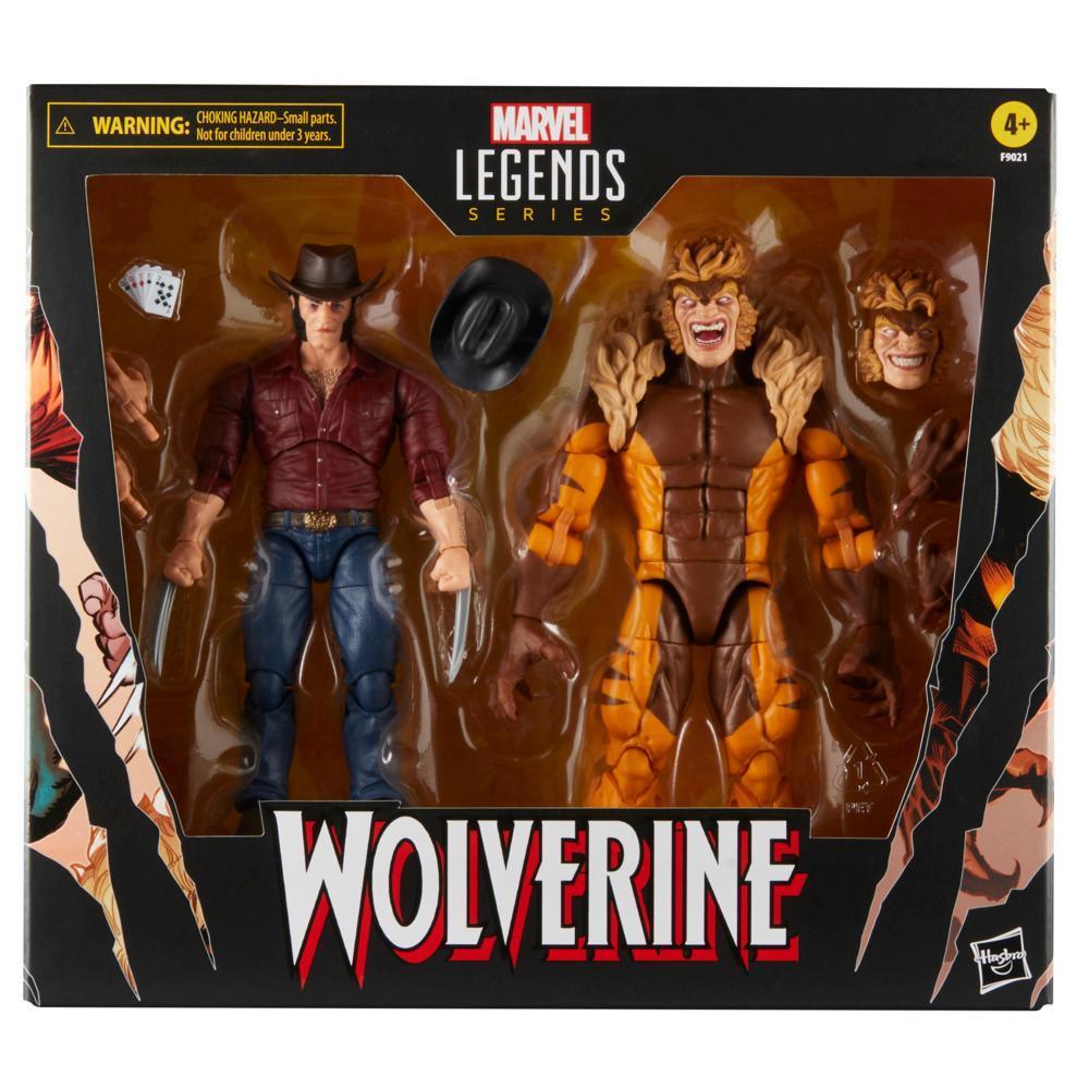 Marvel Legends Series Marvel's Logan vs Sabretooth, 6" Comics Collectible Action Figures product thumbnail 1