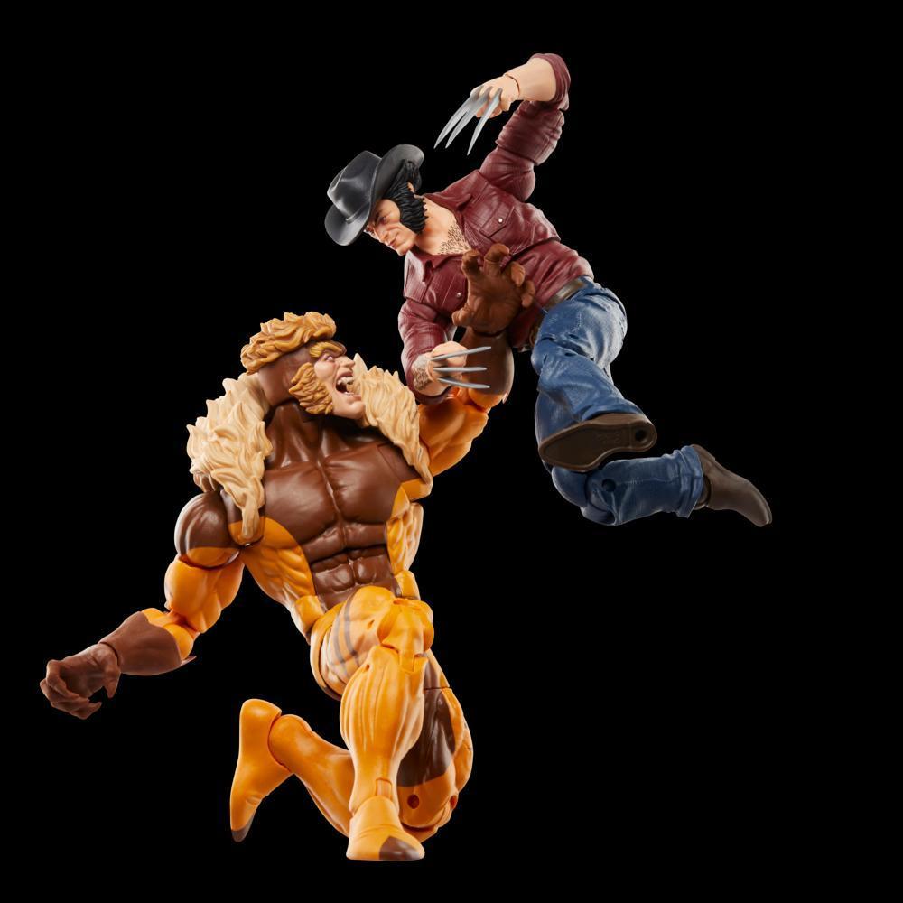 Marvel Legends Series Marvel's Logan vs Sabretooth, 6" Comics Collectible Action Figures product thumbnail 1