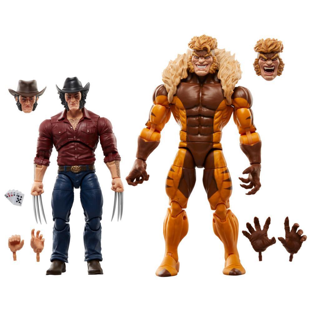 Marvel Legends Series Marvel's Logan vs Sabretooth, 6" Comics Collectible Action Figures product thumbnail 1