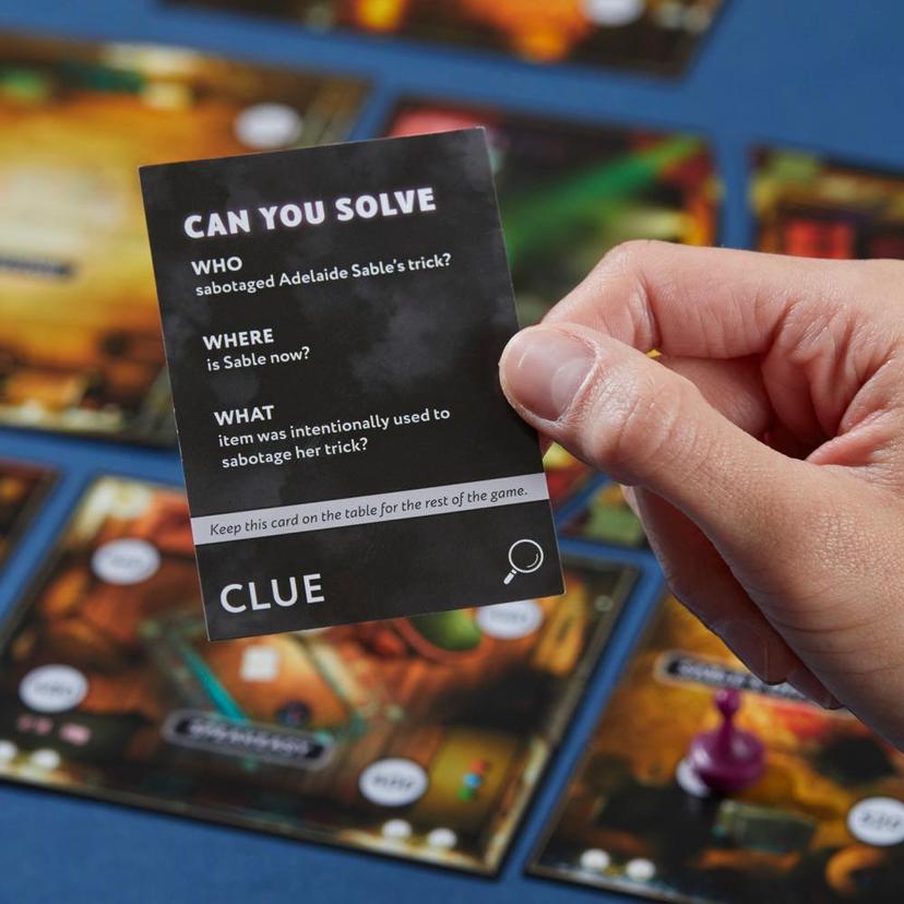 Clue Escape: The Illusionist’s Club Board Game, 1-Time Solve Escape Room Games, Mystery Games, Ages 10+ product image 1