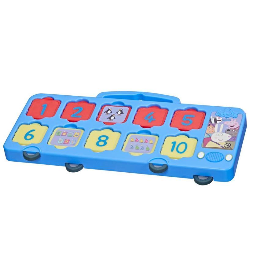 Peppa Pig Toys Peppa's 1-2-3 Bus, 1 to 10 Counting Toys, Interactive Preschool Toys product image 1