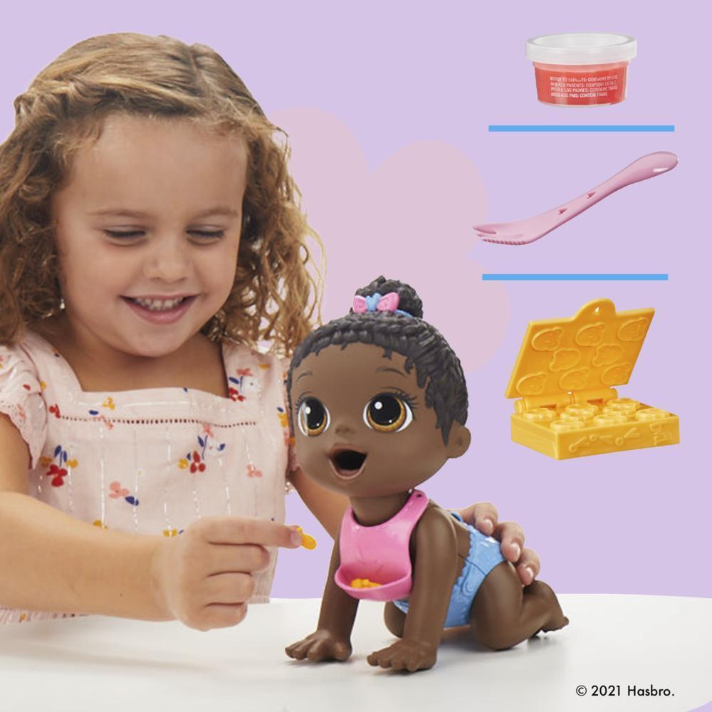 Baby Alive Lil Snacks Doll, Eats and "Poops," 8-inch Baby Doll with Snack Mold, Toy for Kids Ages 3 and Up, Black Hair product thumbnail 1