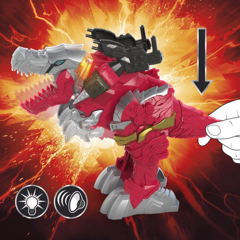 Power Rangers Battle Attackers Dino Fury T-Rex Champion Zord Electronic Action Figure Toy for Kids Ages 4 and Up product thumbnail 1