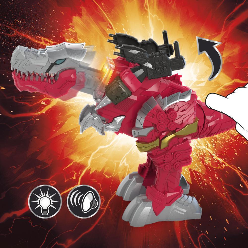 Power Rangers Battle Attackers Dino Fury T-Rex Champion Zord Electronic Action Figure Toy for Kids Ages 4 and Up product thumbnail 1