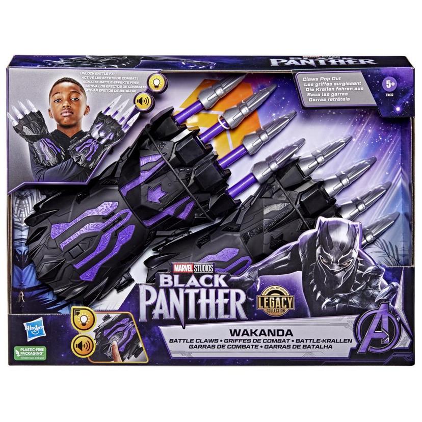 Marvel Studios' Black Panther Legacy Collection Wakanda Battle FX Claws, Light-Up Role Play Toy For Kids 5 and Up product image 1