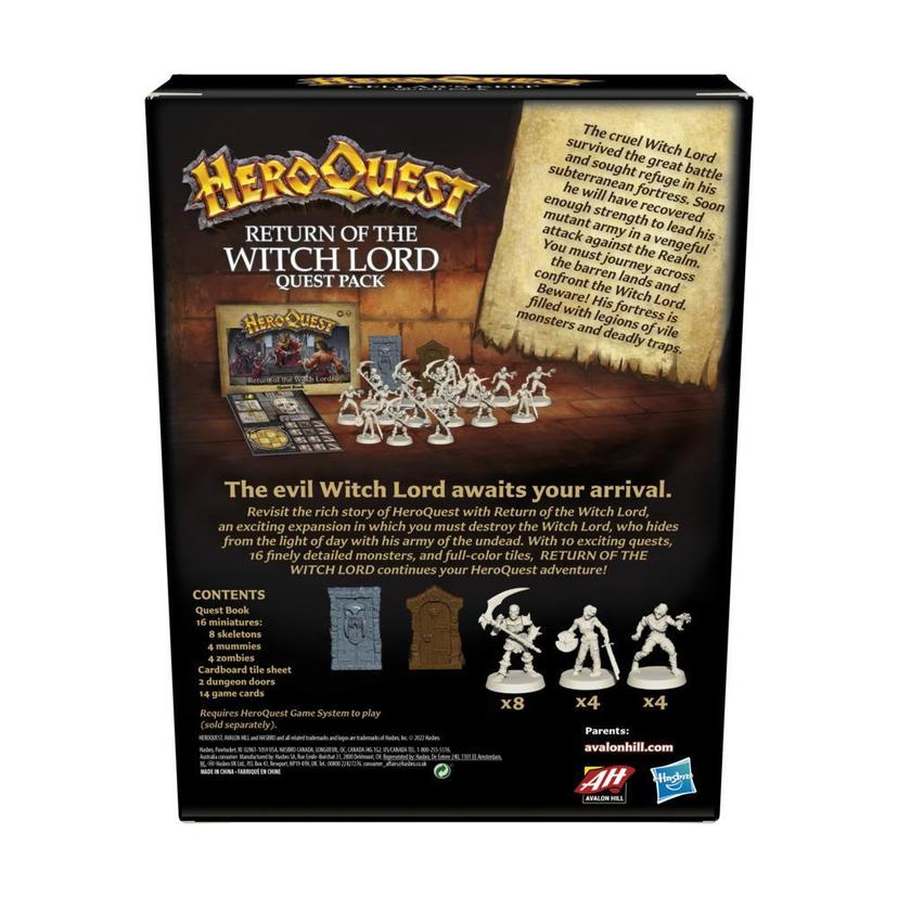 Avalon Hill HeroQuest Return of the Witch Lord Quest Pack, for Ages 14 and Up, Requires HeroQuest Game System to Play product image 1