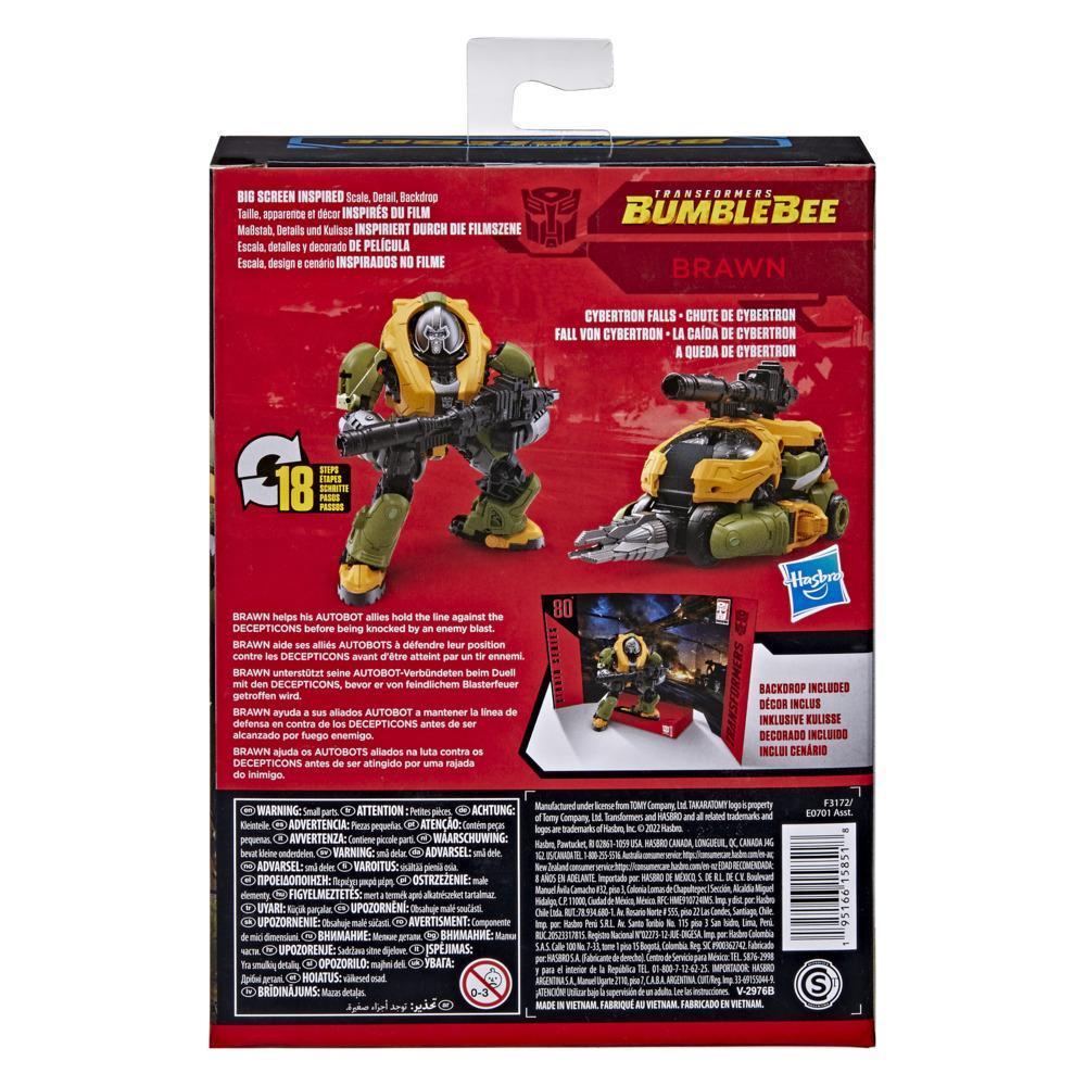 Transformers Toys Studio Series 80 Deluxe Transformers: Bumblebee Brawn Action Figure, 8 and Up, 4.5-inch product thumbnail 1