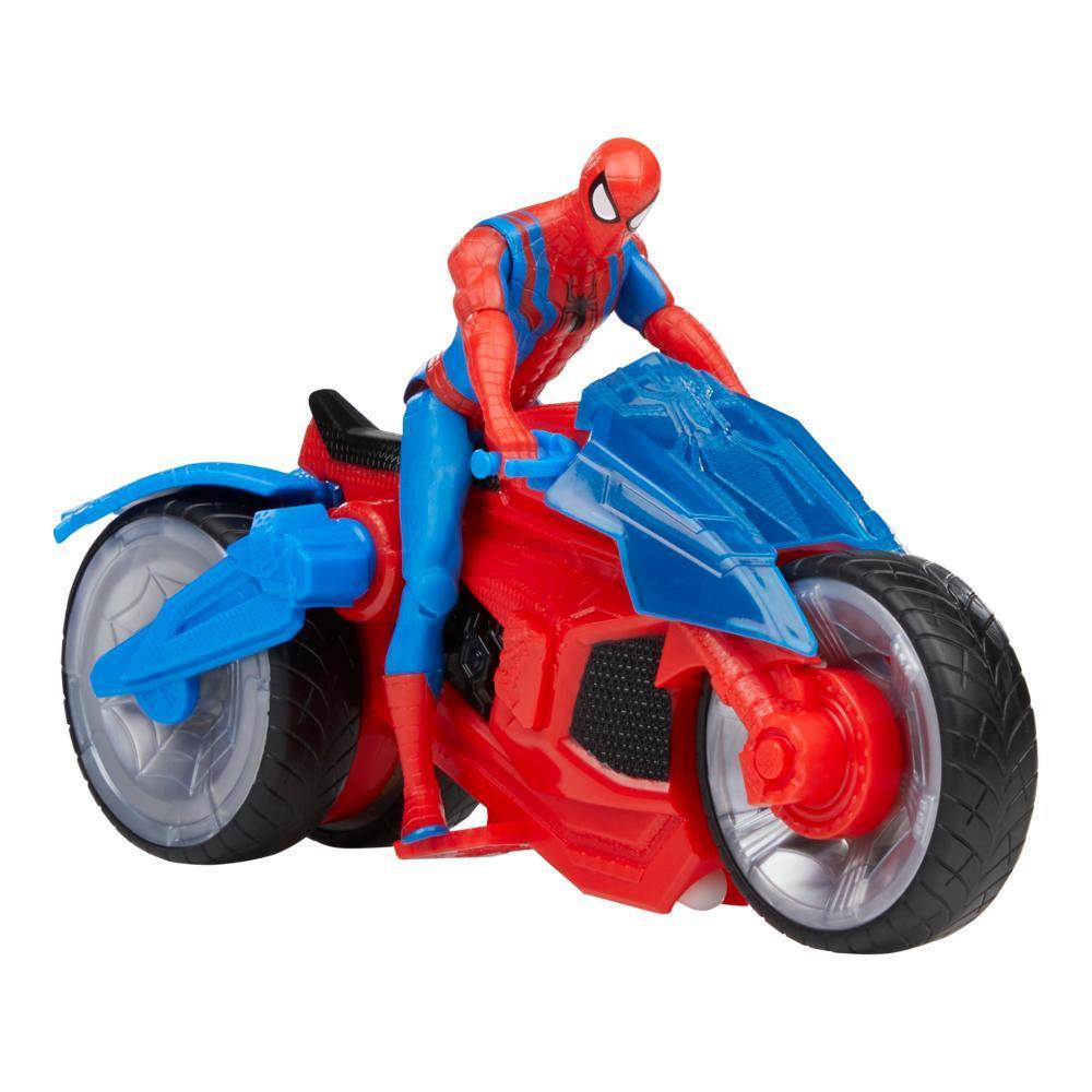 Marvel Spider-Man Web Blast Cycle Kids Playset with Poseable Spider-Man Action Figure (4") product thumbnail 1