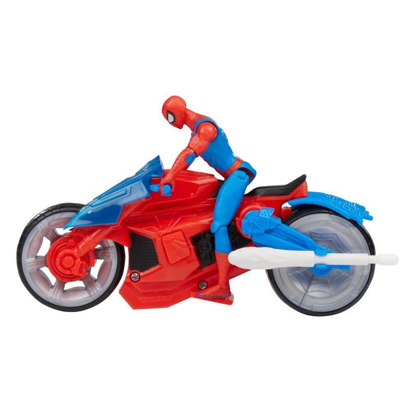 Marvel Spider-Man Web Blast Cycle Kids Playset with Poseable Spider-Man Action Figure (4") product image 1