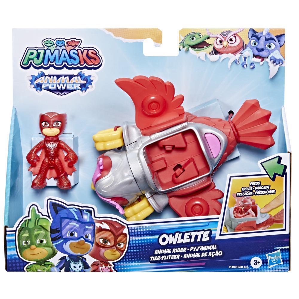 PJ Masks Animal Power Owlette Animal Rider Deluxe Vehicle Preschool Toy, Includes Owlette Action Figure, Ages 3 and Up product thumbnail 1