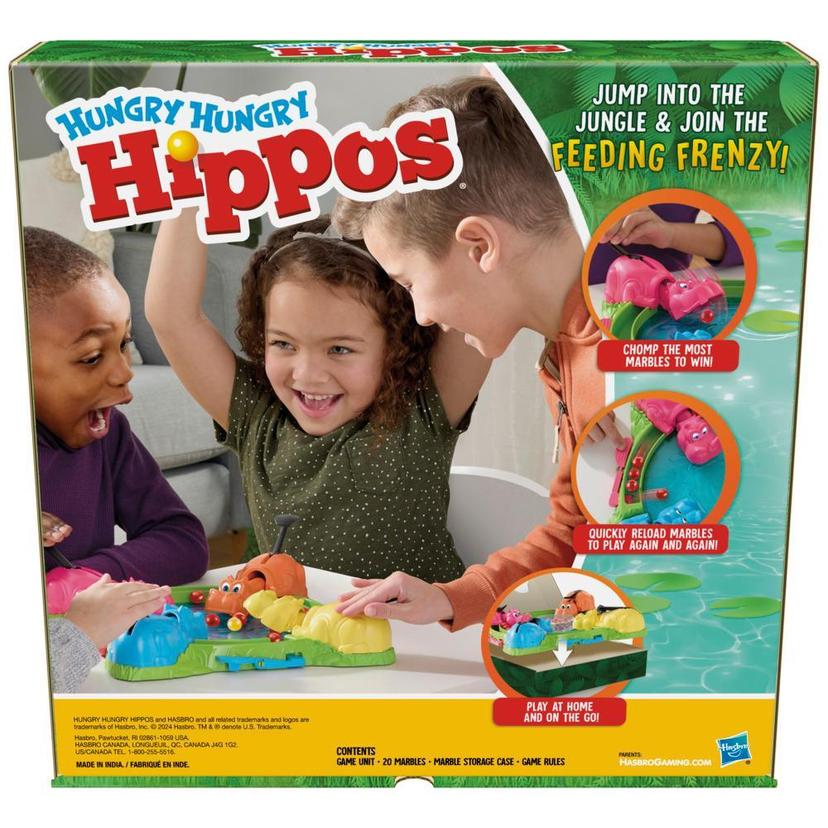 Hungry Hungry Hippos Board Game for Preschoolers, Ages 4+, For 2 to 4 Players product image 1