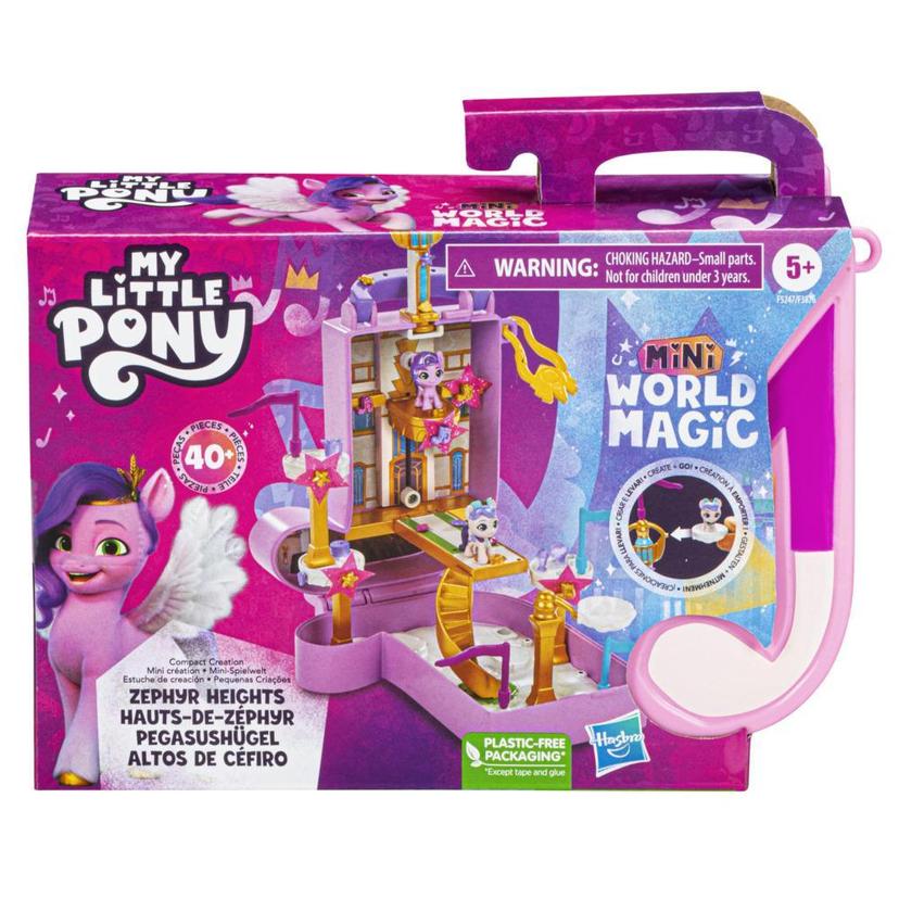 My Little Pony Mini World Magic Compact Creation Zephyr Heights Toy - Portable Playset, Pipp Petals Pony, Kids Ages 5+ product image 1