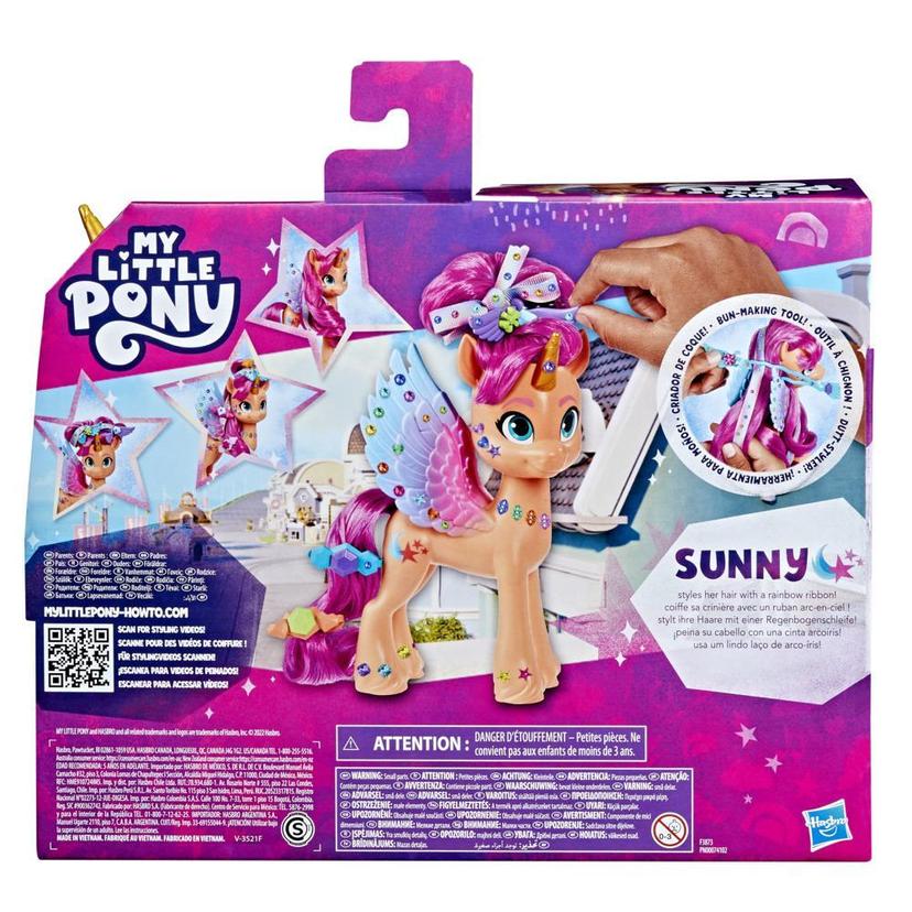 My Little Pony: Make Your Mark Toy Ribbon Hairstyles Sunny Starscout - 6-Inch Pony for Kids and Hair Styling Accessories product image 1