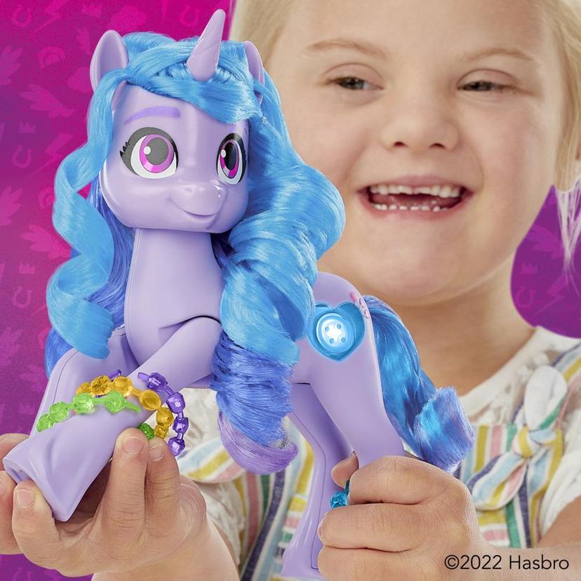 My Little Pony: Make Your Mark Toy See Your Sparkle Izzy Moonbow -- 8-Inch Pony for Kids that Sings, Speaks, Lights Up product image 1