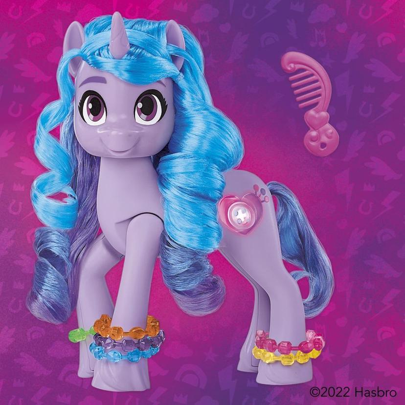 My Little Pony: Make Your Mark Toy See Your Sparkle Izzy Moonbow -- 8-Inch Pony for Kids that Sings, Speaks, Lights Up product image 1