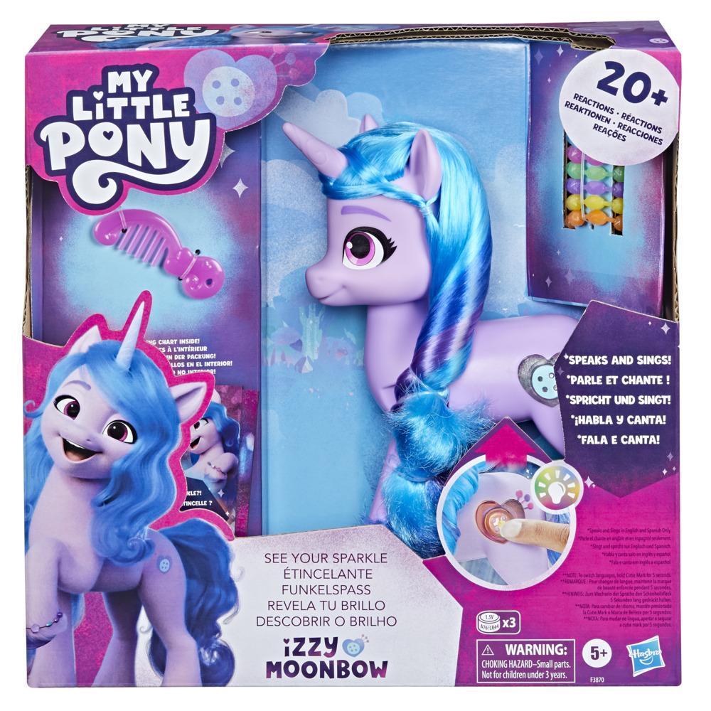 My Little Pony: Make Your Mark Toy See Your Sparkle Izzy Moonbow -- 8-Inch Pony for Kids that Sings, Speaks, Lights Up product thumbnail 1