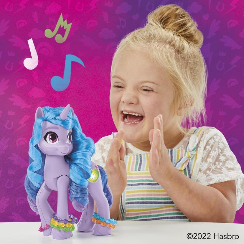 My Little Pony: Make Your Mark Toy See Your Sparkle Izzy Moonbow -- 8-Inch Pony for Kids that Sings, Speaks, Lights Up product image 1