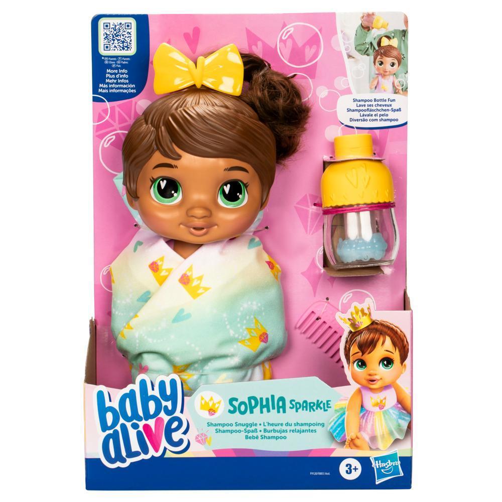 Baby Alive Shampoo Snuggle Sophia Sparkle Brown Hair Water Baby Doll product thumbnail 1