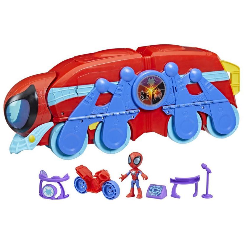 Marvel Spidey and His Amazing Friends Spider Crawl-R 2-in-1 Deluxe Headquarters Playset, Preschool Toy for Age 3 and Up product image 1